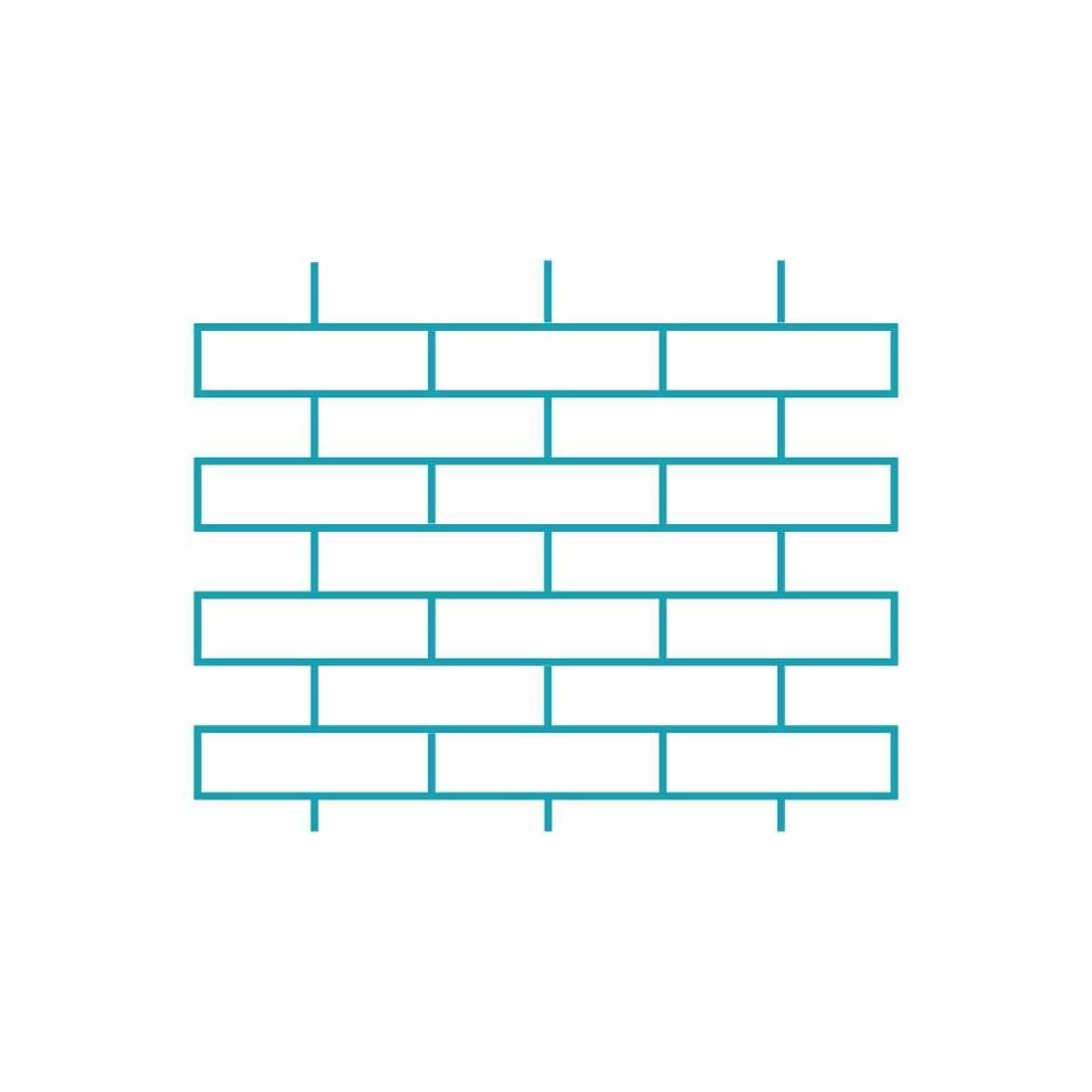 Пластиковый сборный трафарет для декора ТРАФАРЕТ Кирпичная кладка ...