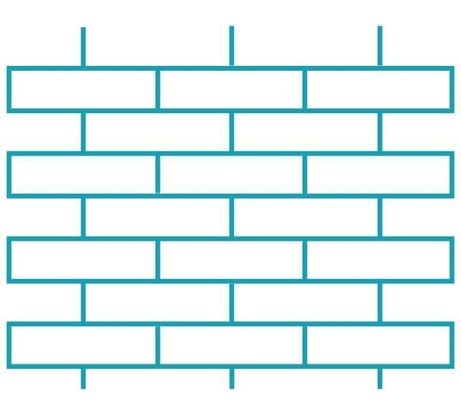 Пластиковый сборный трафарет для декора ТРАФАРЕТ Кирпичная кладка 4687202191819