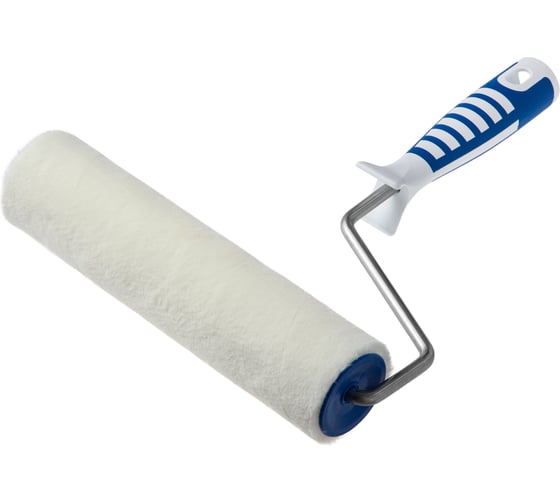 Валик Акор для лаков, ролик-макси 250 мм, велюр 7 мм, кронштейн 8 мм, ручка двухкомпонентная, Профи 224 48 824