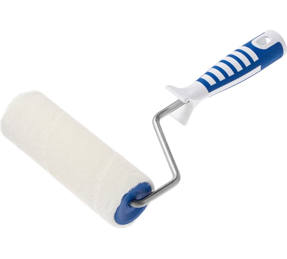 Валик Акор для лаков, ролик-макси 180 мм, велюр 7 мм, кронштейн 8 мм, ручка двухкомпонентная, Профи 224 48 818