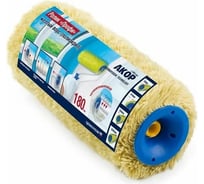 Ролик АКОР L180 мм, диаметр 8 мм, желтый ворс 18 мм, полиакрил 4607044331495