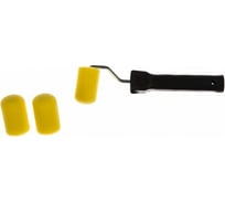 Поролоновый валик FIT высокой плотности белый Профи с ручкой "мини" 50 мм + 2 сменных ролика 02836