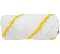 Валик Управдом полиамид, белый с желтой полосой, 100x30 мм, сменный, бюгель 6 мм 4100003180