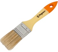 Плоская кисть Петрович 38 мм, натуральная щетина, пластиковая ручка 4100015203