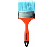 Плоская кисть Петрович 100 мм искусственная щетина, пластиковая рукоятка 4100002397