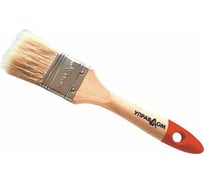 Плоская кисть Управдом 25 мм, светлая натуральная щетина, деревянная лакированная ручка 4100000577