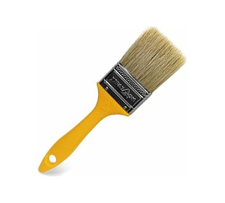Плоская кисть Управдом "Varnish" 75 мм, натуральная щетина, пластиковая ручка 4100000559