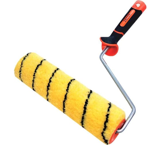 Валик DECOR PROFI с 2К ручкой, полиакрил, тигр, 180мм, d-50мм, ворс 11мм 550-1180 11607163
