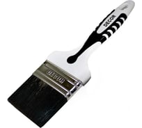 Кисть DECOR Black White для грунта 25x15мм, черная щетина, 2К ручка 840-025 11607148