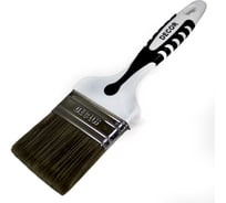 Кисть DECOR Black White для лака 25x15мм, темная щетина, 2К ручка 830-025 11607153