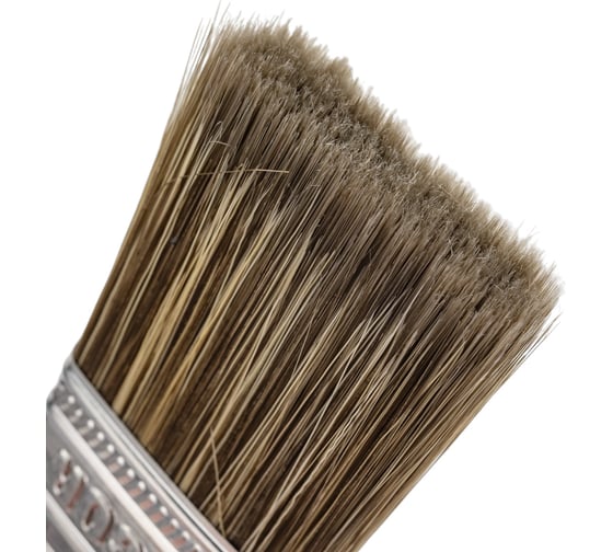 Кисть DECOR Black White для лака 50x15мм, темная щетина, 2К ручка 830-050 11607152