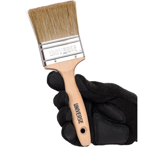 Плоская кисть GROSSMEISTER PRO, смешанная щетина, 70 мм 001202070