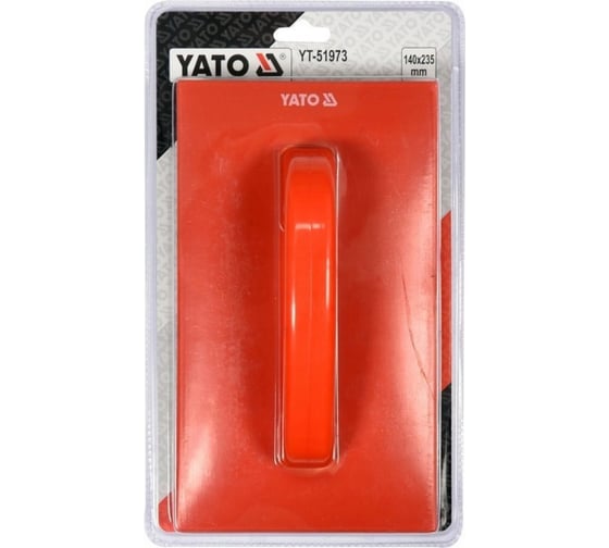 Щетка для декоративной штукатурки YATO 140x235мм, резиновая YT-51973