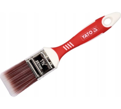 Флейцевая кисть YATO 38мм, акриловая щетина, двухкомпонентная нескользящая ручка YT-54551