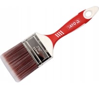 Флейцевая кисть YATO 63мм, акриловая щетина, двухкомпонентная нескользящая ручка YT-54553