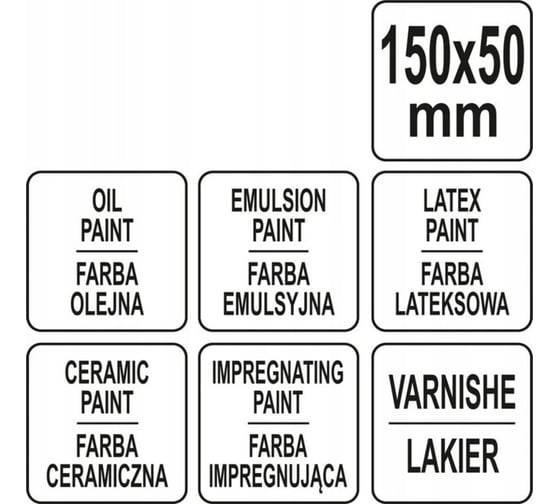 Кисть-макловица YATO 150x50мм, деревянная ручка YT-54642