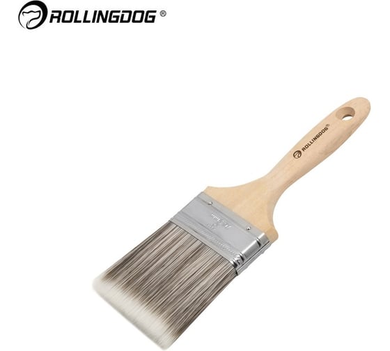 Кисть W1000 Rollingdog 75мм, прямой срез, синтетика, серия Professional, 10191