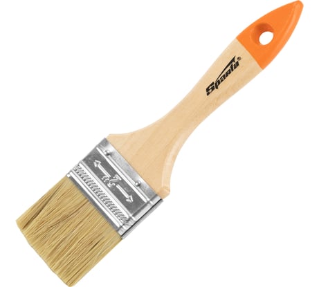 Плоская кисть Slimline 2 SPARTA натуральная щетина, деревянная ручка 824305
