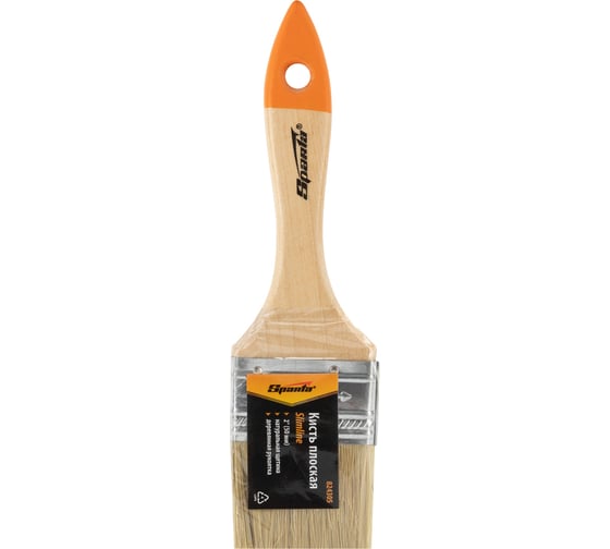 Плоская кисть Slimline 2 SPARTA натуральная щетина, деревянная ручка 824305