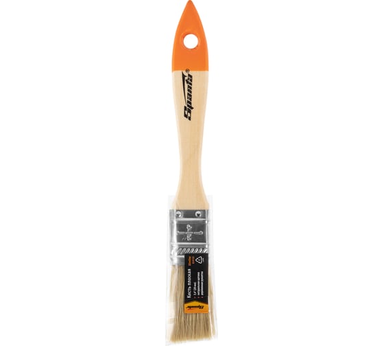 Плоская кисть Slimline 3/4 SPARTA натуральная щетина, деревянная ручка 824155