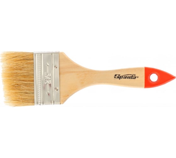 Плоская кисть Slimline 2,5 SPARTA натуральная щетина, деревянная ручка// 824355 1