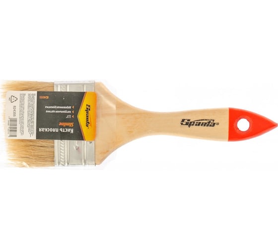 Плоская кисть Slimline 2,5 SPARTA натуральная щетина, деревянная ручка// 824355