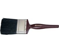 Плоская кисть Декор 2,5, MATRIX натуральная черная щетина, деревянная ручка// MASTER 82635