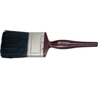 Плоская кисть MATRIX, Декор 3 натуральная черная щетина, деревянная ручка// MASTER 82640