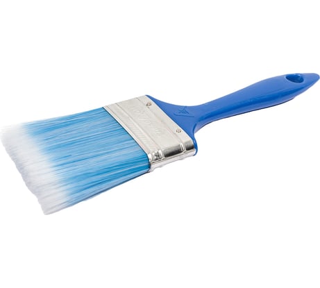 Плоская кисть Управдом "Universal Aqua" 63мм, голубая искусcтвенная щетина 4100000593