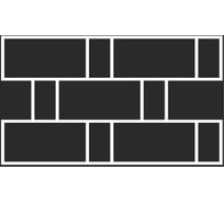 Пластиковый трафарет Luxart Template Кладка декоративная, 70х40 см, толщина 1,5-2мм. TR69P7040