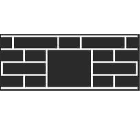 Пластиковый трафарет Luxart Template Кладка со вставкой, 80х30см, толщина 1,5-2мм. TR70P8030
