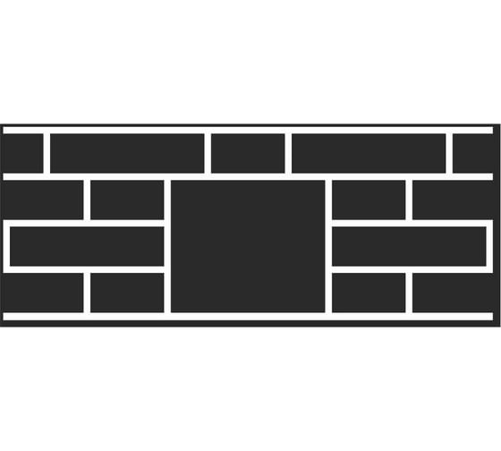 Пластиковый трафарет Luxart Template Кладка со вставкой, 80х30см, толщина 1,5-2мм. TR70P8030