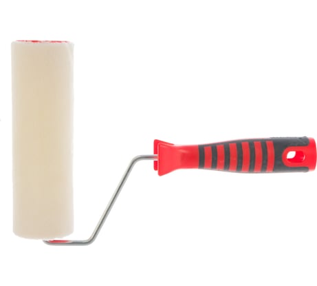 Валик MATRIX "Велюр" с двухкомпонентной ручкой, 180 мм, ворс 4 мм, D 44 мм, шерсть 80662