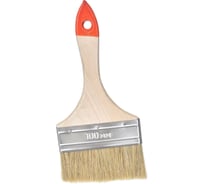 Плоская кисть 888 натуральная щетина 4'' - 100 мм * 10 мм Стандарт 0126260
