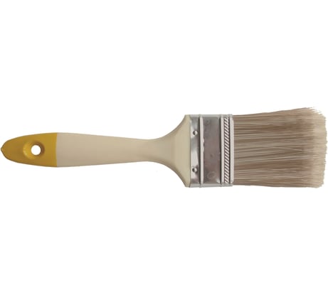 Плоская кисть 888 из искусственной щетины 4'' - 100 мм * 15 мм Аква 0121060