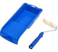 Малярный набор для лаков МЕЛОДИЯ ЦВЕТА ванночка 330x170 мм, валик 110 мм полиамид 800-110+ванн(син)