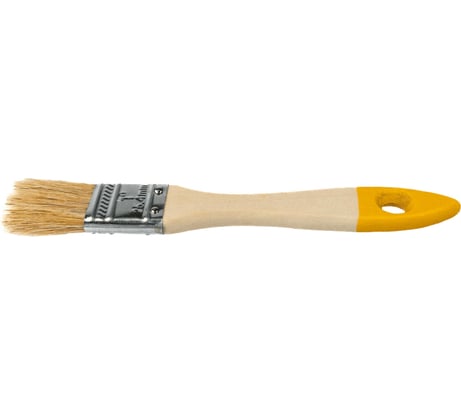 Плоская малярная кисть SAMGRUPP с деревянной ручкой, 25 мм, 1" SAMC-027001025