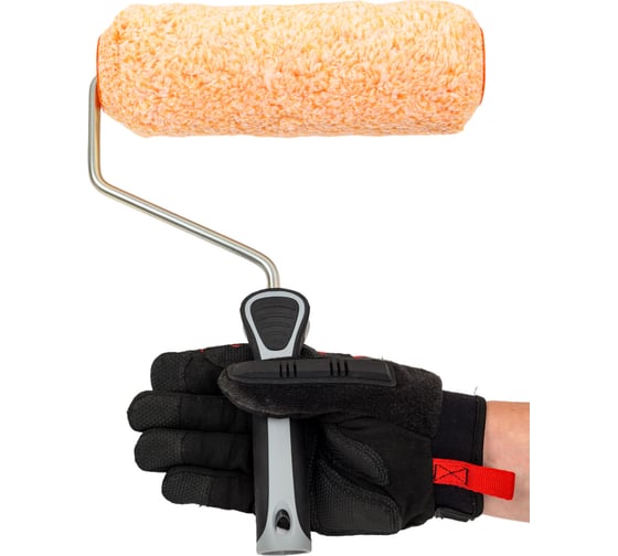 Малярный валик Rollingdog Super-Micro, микрофибра, 230 мм, ворс 19 мм, бюгель 8 мм, 60252