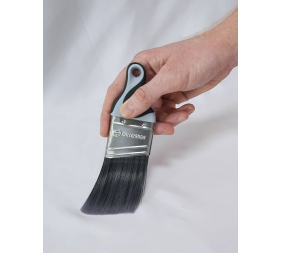 Плоская кисть Rollingdog DETAIL PRO с короткой ручкой, 50 мм, угловой срез 10289