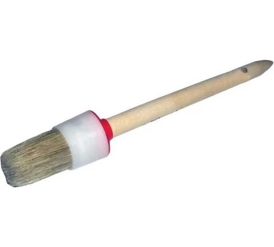 Круглая кисть SANTOOL №10 40 мм с деревянной ручкой 010115-010