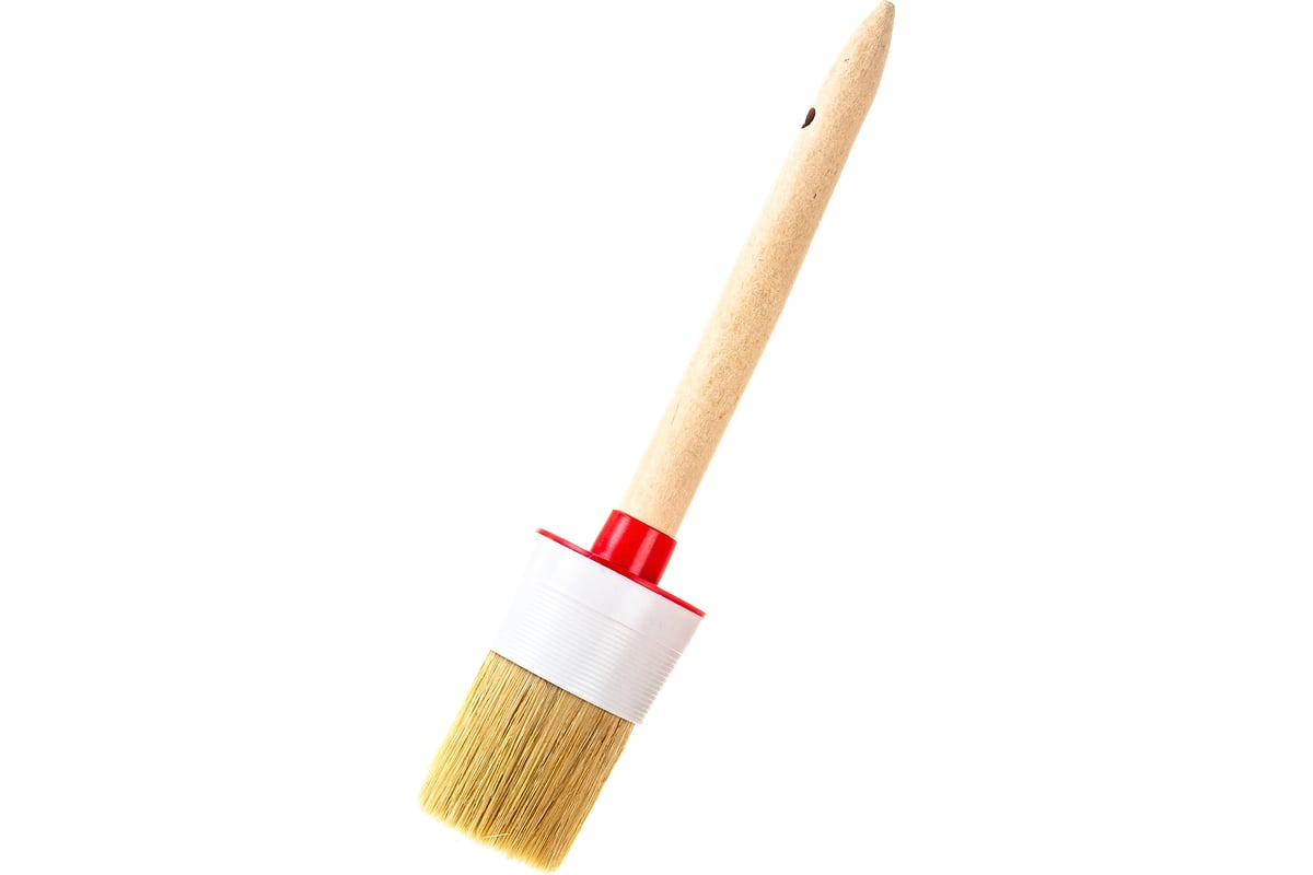 Круглая кисть SANTOOL №16 55 мм с деревянной ручкой 010115-016 ...