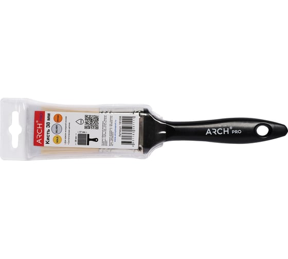 Плоская кисть ARCH PRO SILVER с синтетической щетиной, 38 мм 181038