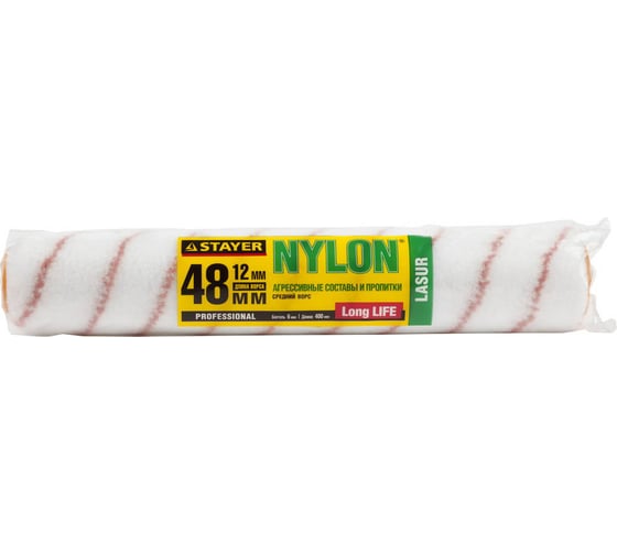 Малярный валик (полиамид 12 мм; 48х400мм) STAYER PROFI NYLON-SPECIAL 03057-40