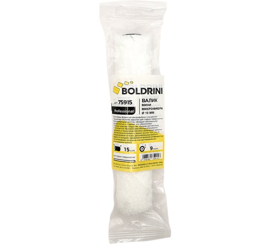 Мини валик Boldrini микрофибра premium, 150x10 мм 75915
