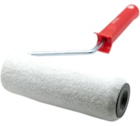 Миди валик с ручкой DeltaRoll микрофибра белая премиум, ворс 10 мм, 180x48 мм RH19180