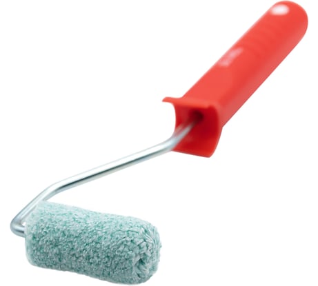 Экстра мини валик с ручкой DeltaRoll микрофибра премиум, ворс 10 мм, 60x15 мм RH17060