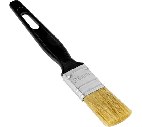 Флейцевая кисть СИБРТЕХ Стандарт 25х6 мм натуральная щетина, пластиковая ручка 82502