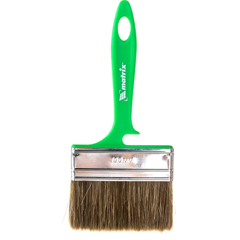 Флейцевая кисть MATRIX РАБОТЫ ПО ДЕРЕВУ Color Line 100х12 мм 83376 ...