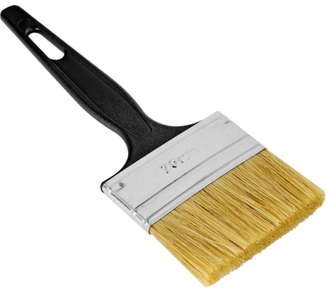 Флейцевая кисть 70х6, натуральная щетина, пластиковая ручка СИБРТЕХ Стандарт 82506