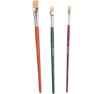 Набор штриховых плоских кистей Anza 4/8/12 мм 700012